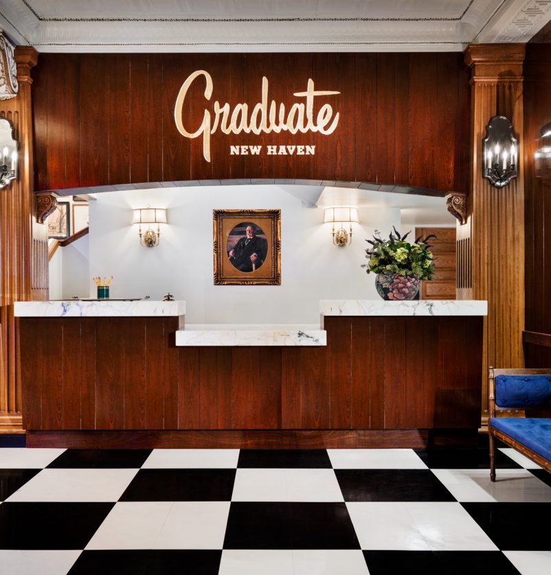 Graduate New Haven reception area